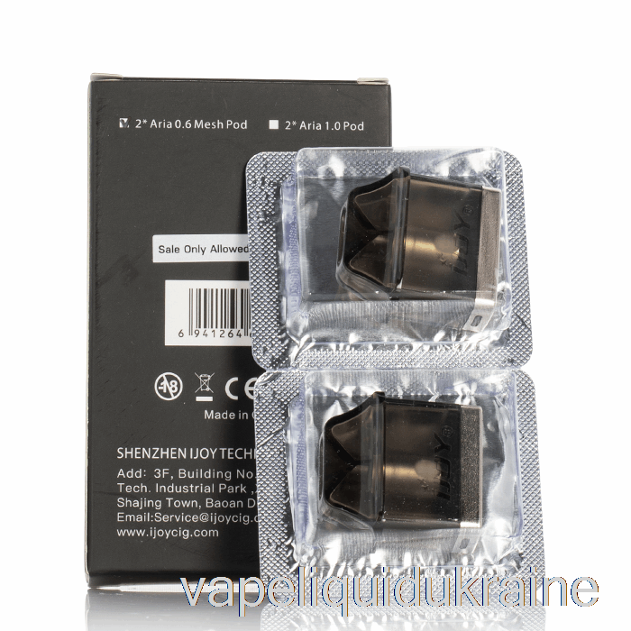 Vape Liquid Ukraine iJoy ARIA Replacement Pods 0.6ohm Pods